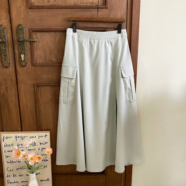 Side Pocket Sooji Skirts - Luckyplanetusa