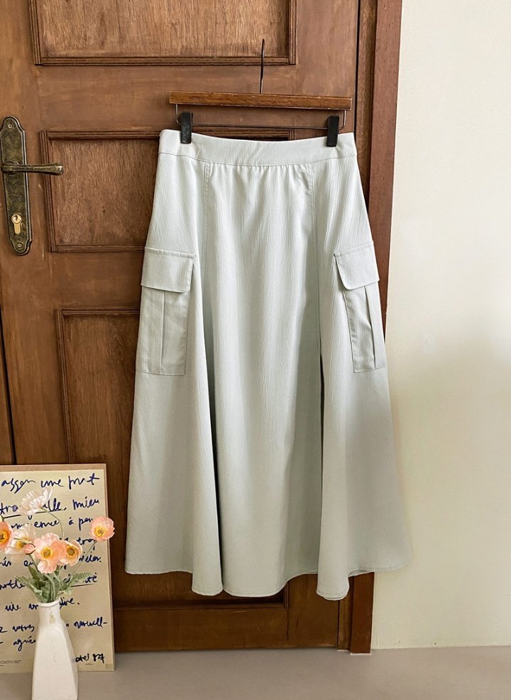Side Pocket Sooji Skirts - Luckyplanetusa