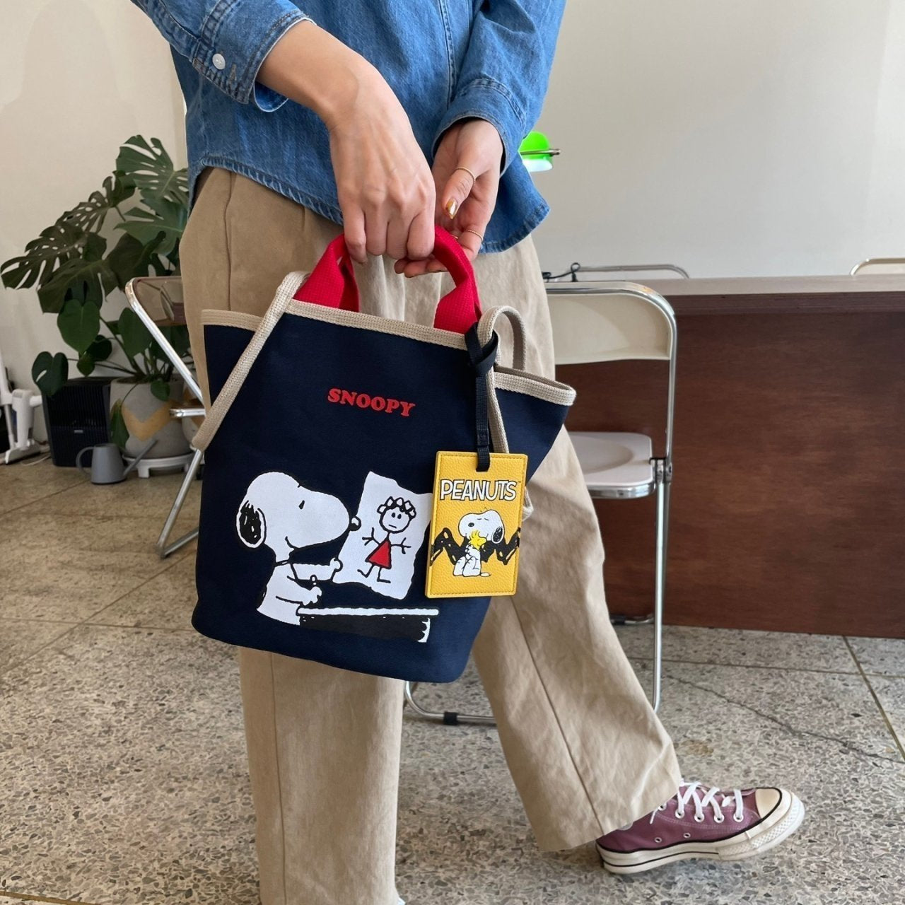 Amazon.com: Snoopy 0255 Lunch Bag, M, yellow (SPZ-2566), One Size : Home &  Kitchen