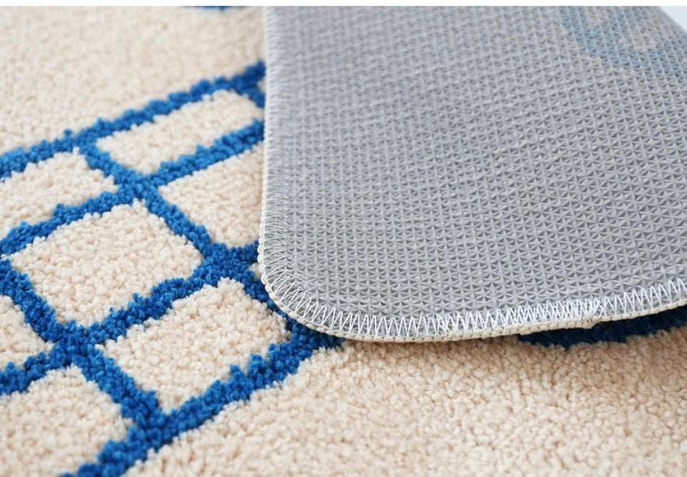 Live a long happy life tufted rug