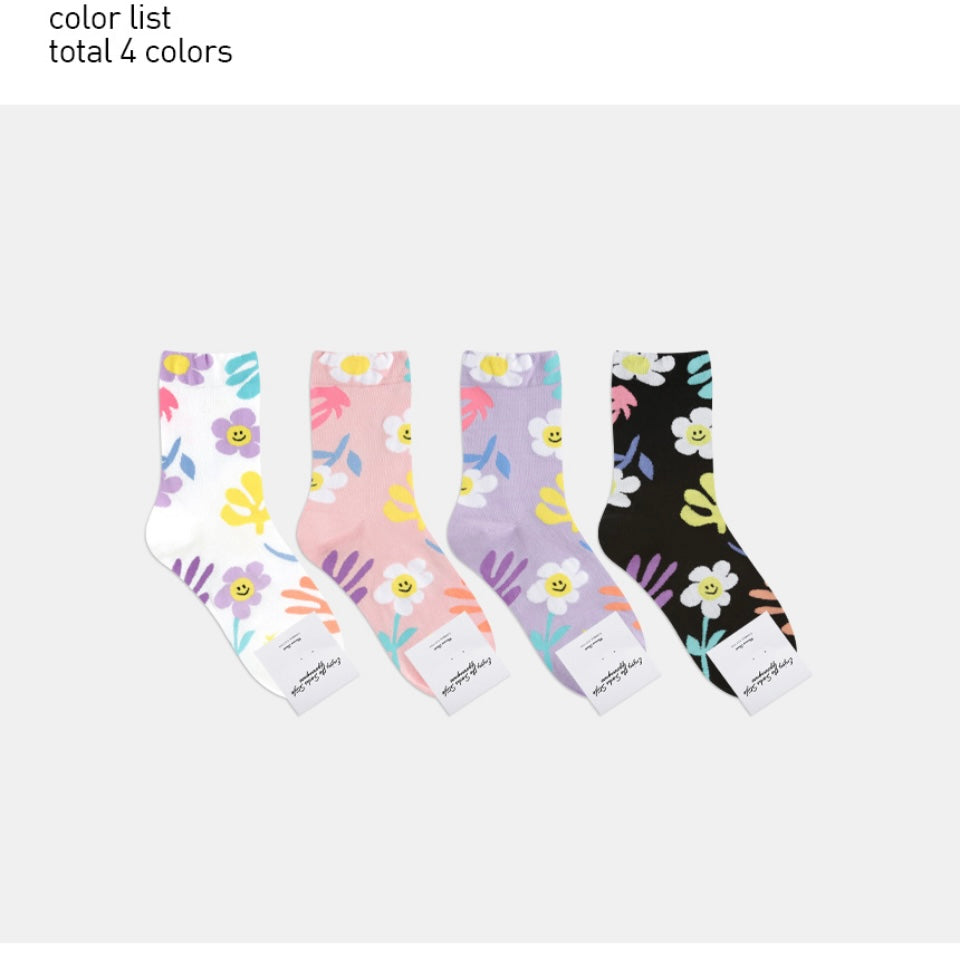 Matisse Smile Fleur Socks 3 pairs set - Luckyplanetusa