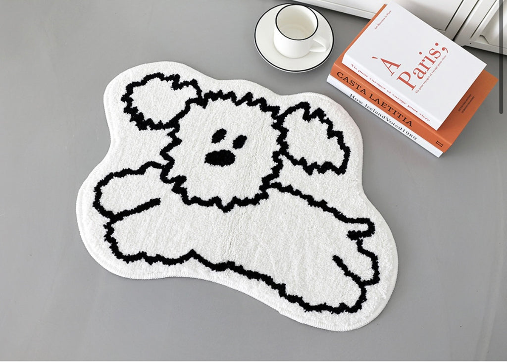 My little puppy shaped bath rug - Luckyplanetusa
