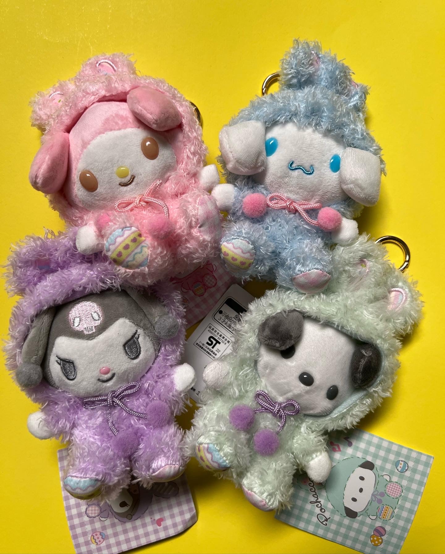 Sanrio Fluffy costume bag charm/ key ring