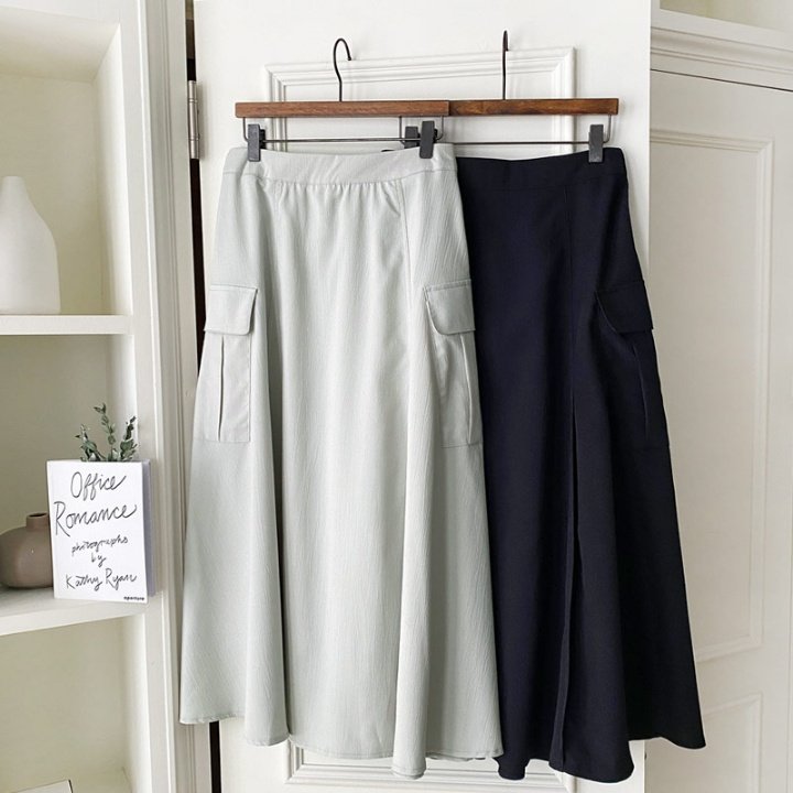 Side Pocket Sooji Skirts - Luckyplanetusa