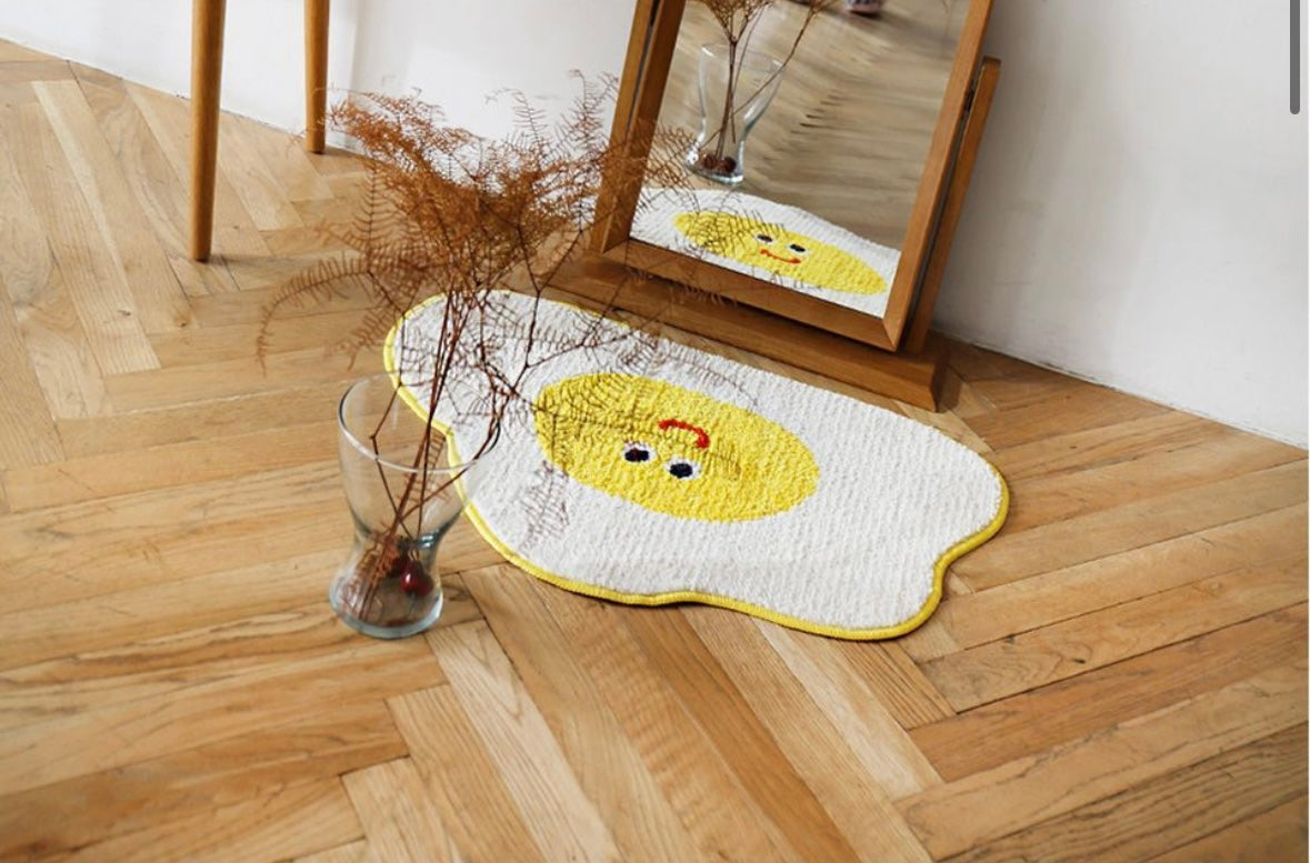 Cute Shaped Tufted Bath Rug- Egg, Bear