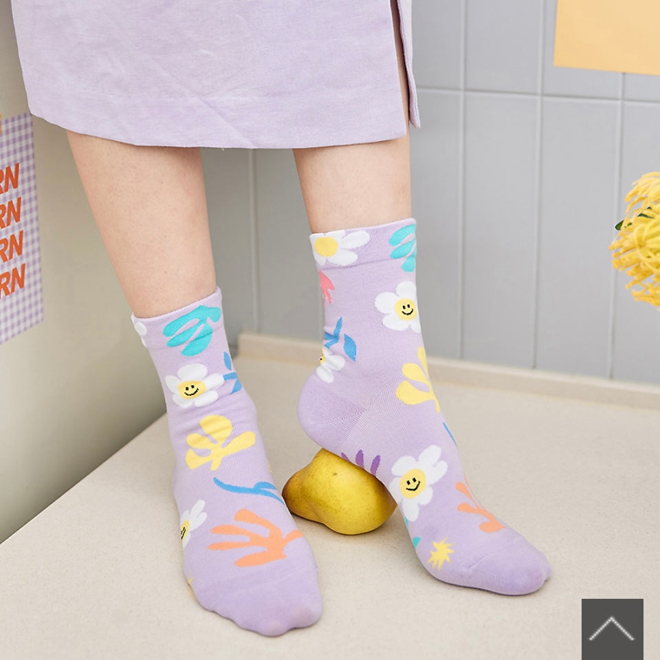 Matisse Smile Fleur Socks 3 pairs set - Luckyplanetusa