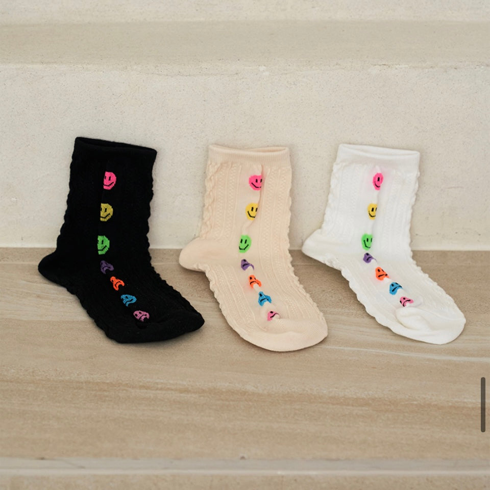 Smile twist socks 3pairs set - Luckyplanetusa