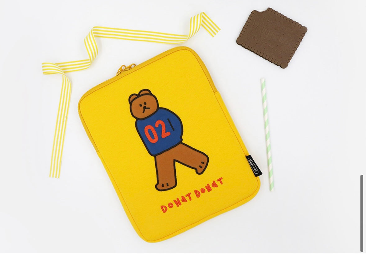 Donot Donot Bear 11” iPad pouch