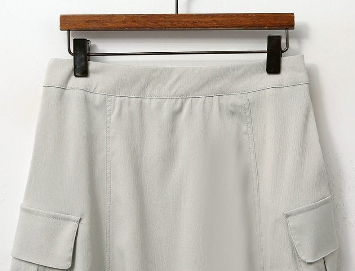 Side Pocket Sooji Skirts - Luckyplanetusa