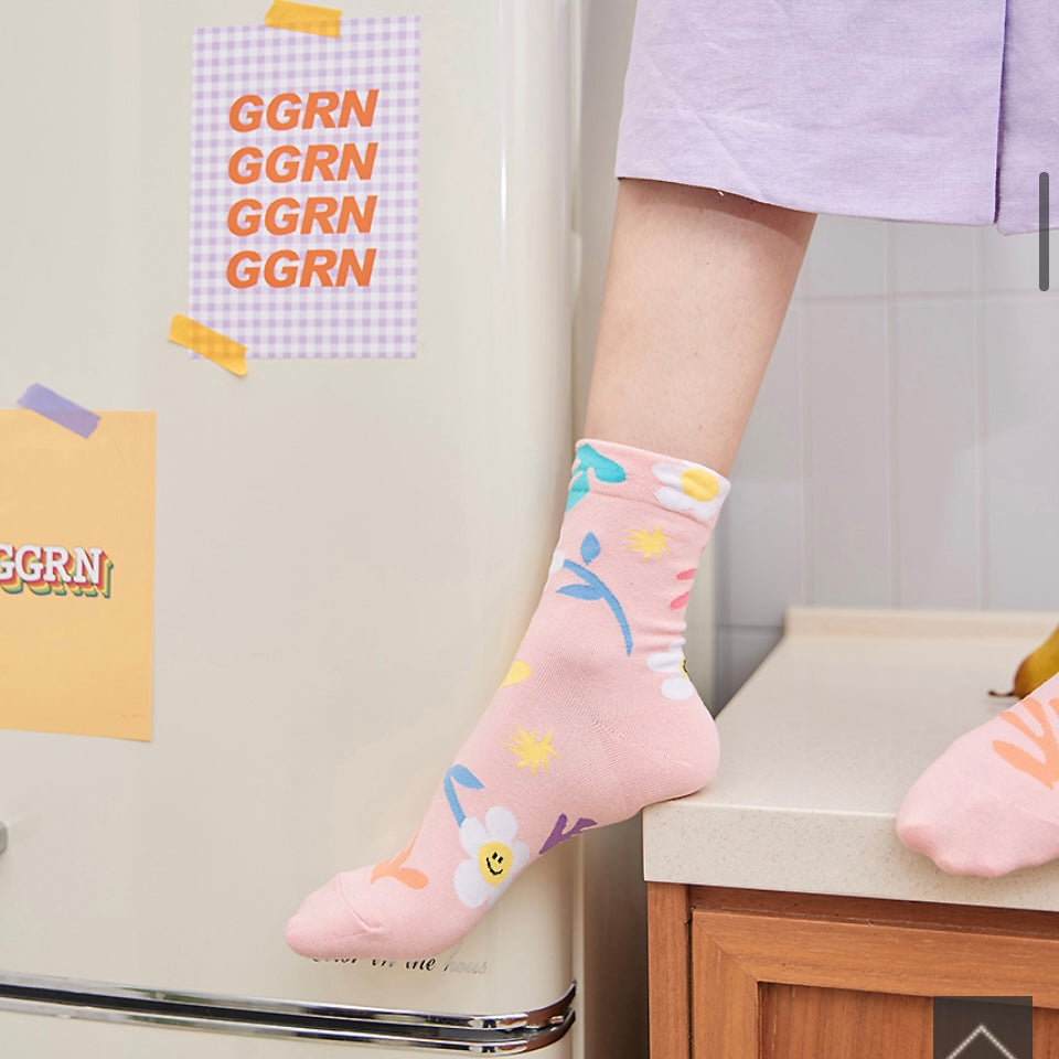 Matisse Smile Fleur Socks 3 pairs set - Luckyplanetusa