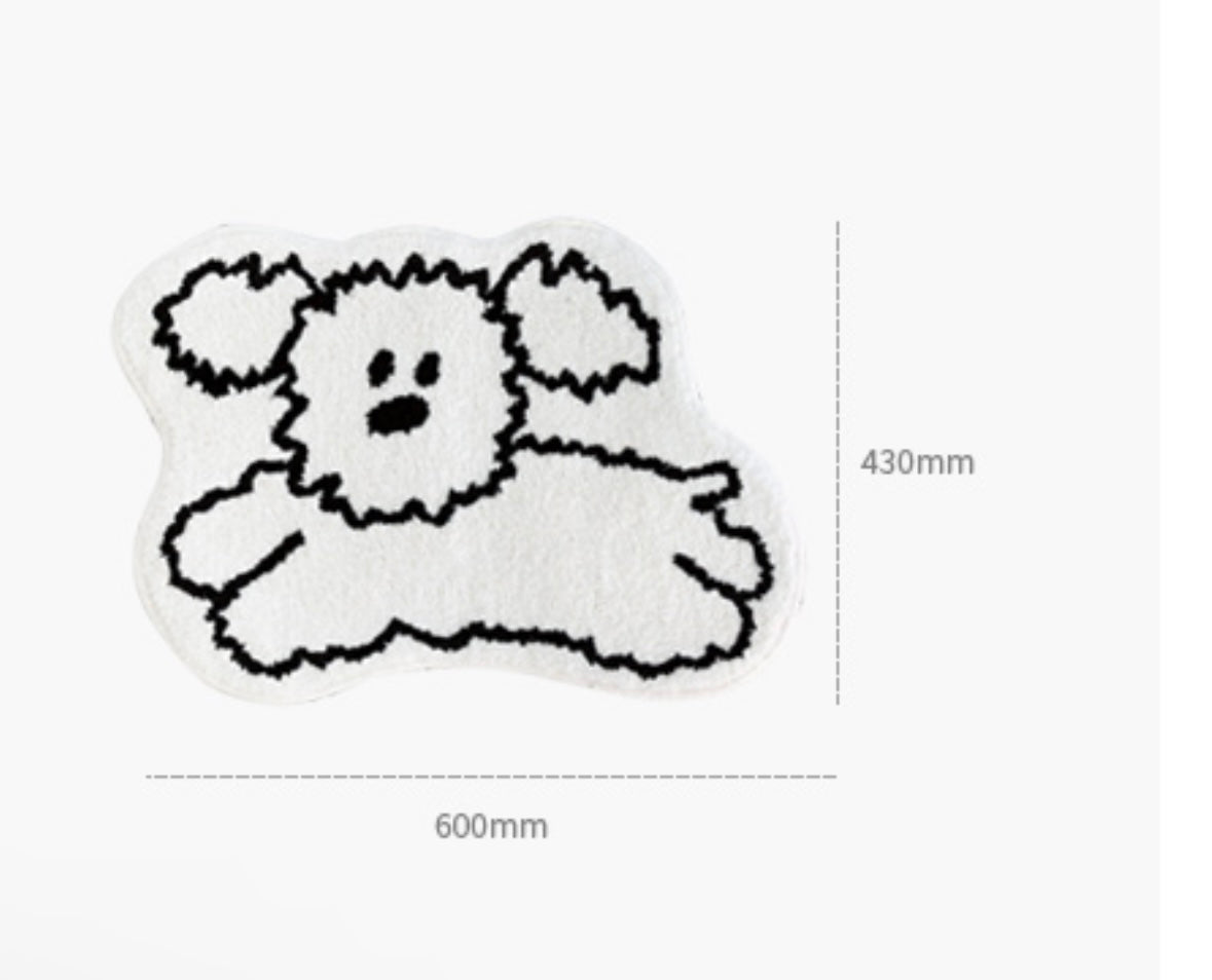 My little puppy shaped bath rug - Luckyplanetusa