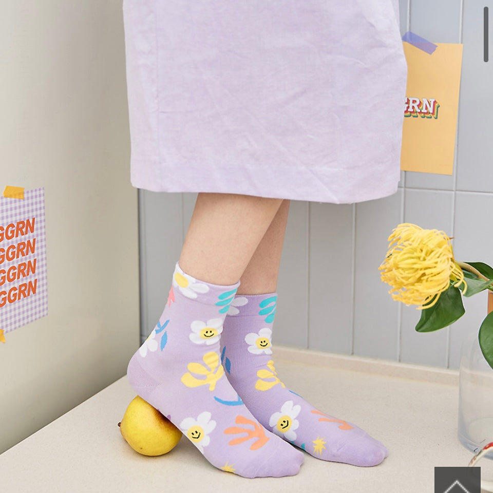 Matisse Smile Fleur Socks 3 pairs set - Luckyplanetusa