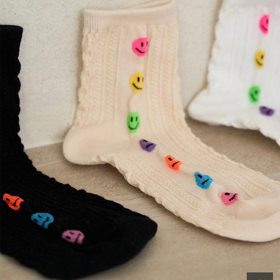 Smile twist socks 3pairs set - Luckyplanetusa