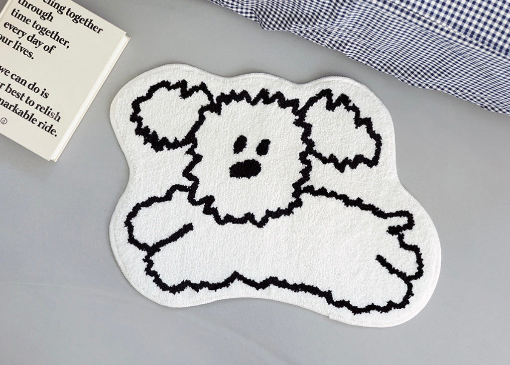 My little puppy shaped bath rug - Luckyplanetusa