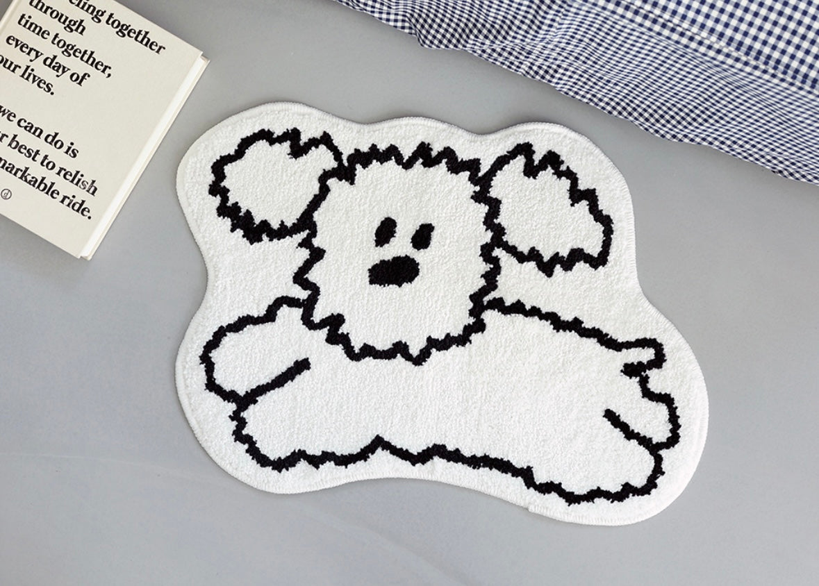 My little puppy shaped bath rug - Luckyplanetusa