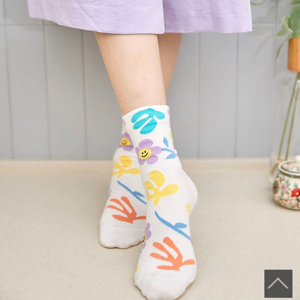 Matisse Smile Fleur Socks 3 pairs set - Luckyplanetusa