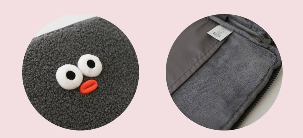 Pompom Boucle 11”laptop pouch