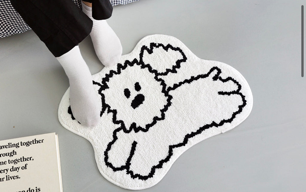 My little puppy shaped bath rug - Luckyplanetusa