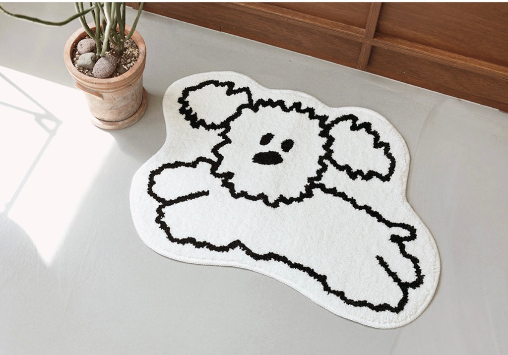 My little puppy shaped bath rug - Luckyplanetusa