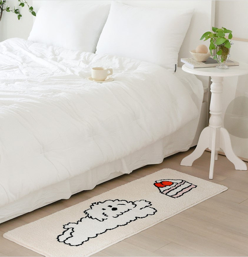 Lovely Doggy Long Design point Rug/Mat