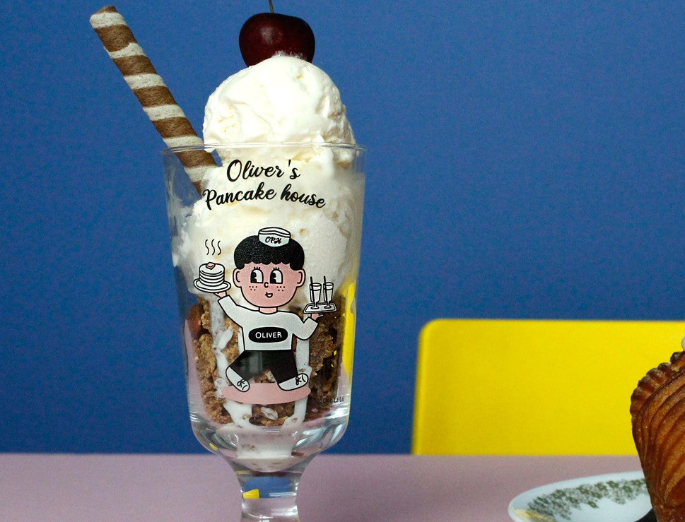 Vintage Glass cup Large - Luckyplanetusa