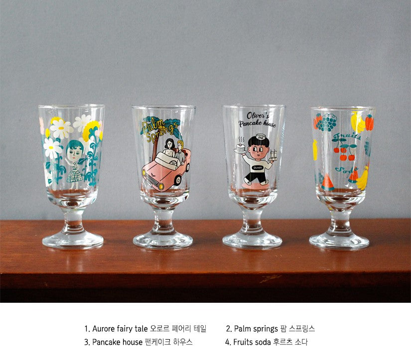 Vintage Glass cup Large - Luckyplanetusa