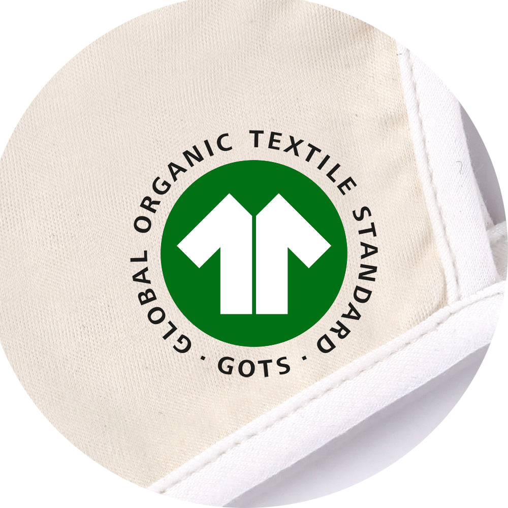 GOTS certificated 100% Organic Non-Medical Mask / Kids, Sensitive skin/ S, M, L Size - Luckyplanetusa