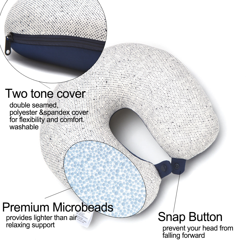 [Lucky Planet] Bon Voyage 2 in1 Travel Head Rest Neck Pillow _Whale - Luckyplanetusa