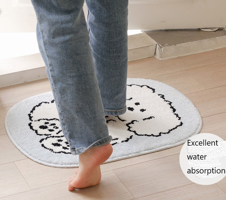 Cozy Cloudy shape Foot floor Mat- Fast Dry