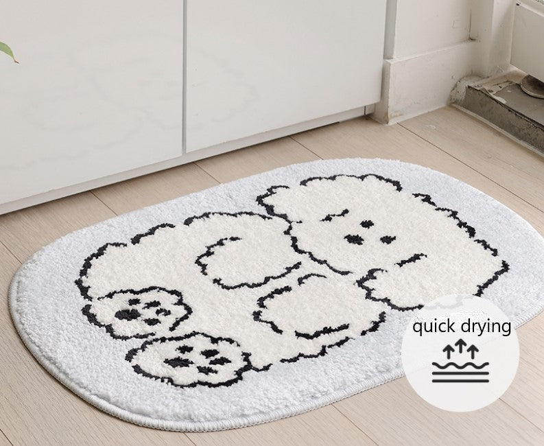 Cozy Cloudy shape Foot floor Mat- Fast Dry