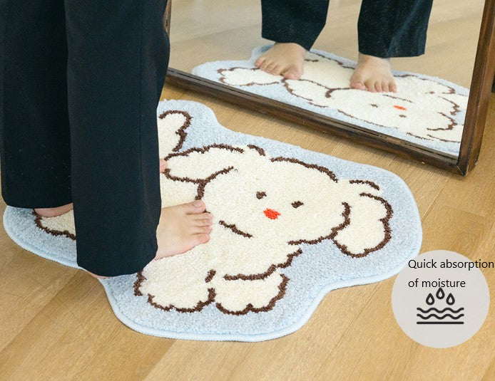 Cute Poodle Design Mat/ Room Rugs - Adopt Me!