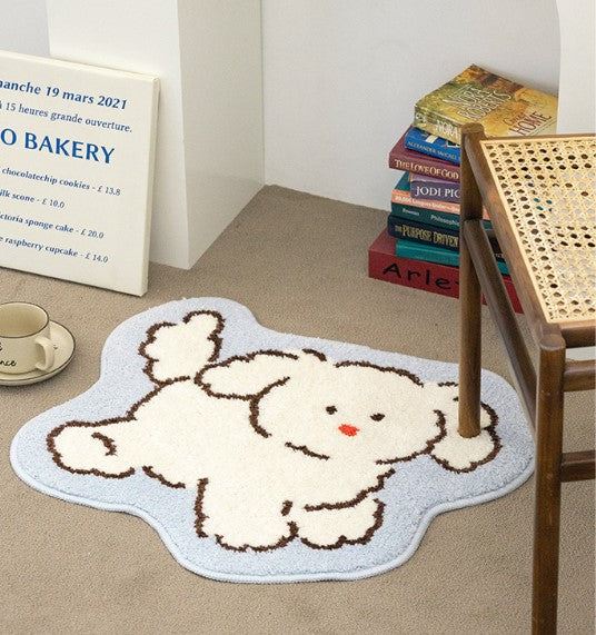 Cute Poodle Design Mat/ Room Rugs - Adopt Me!