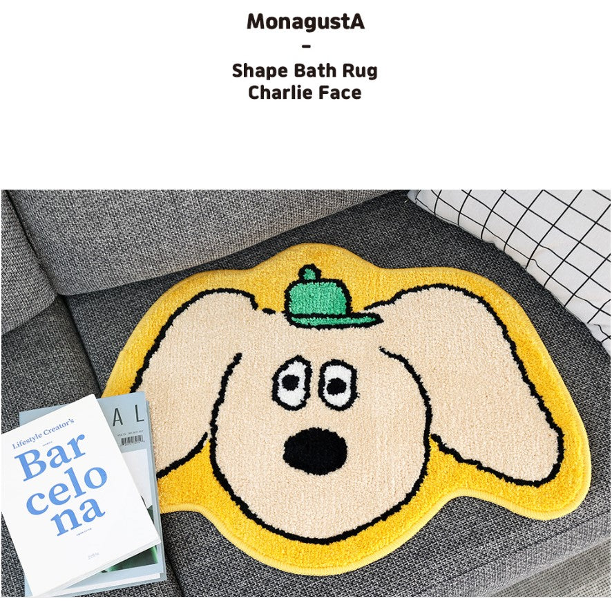 Charlie Face Bath Foot mat/ Room point Rugs - Luckyplanetusa
