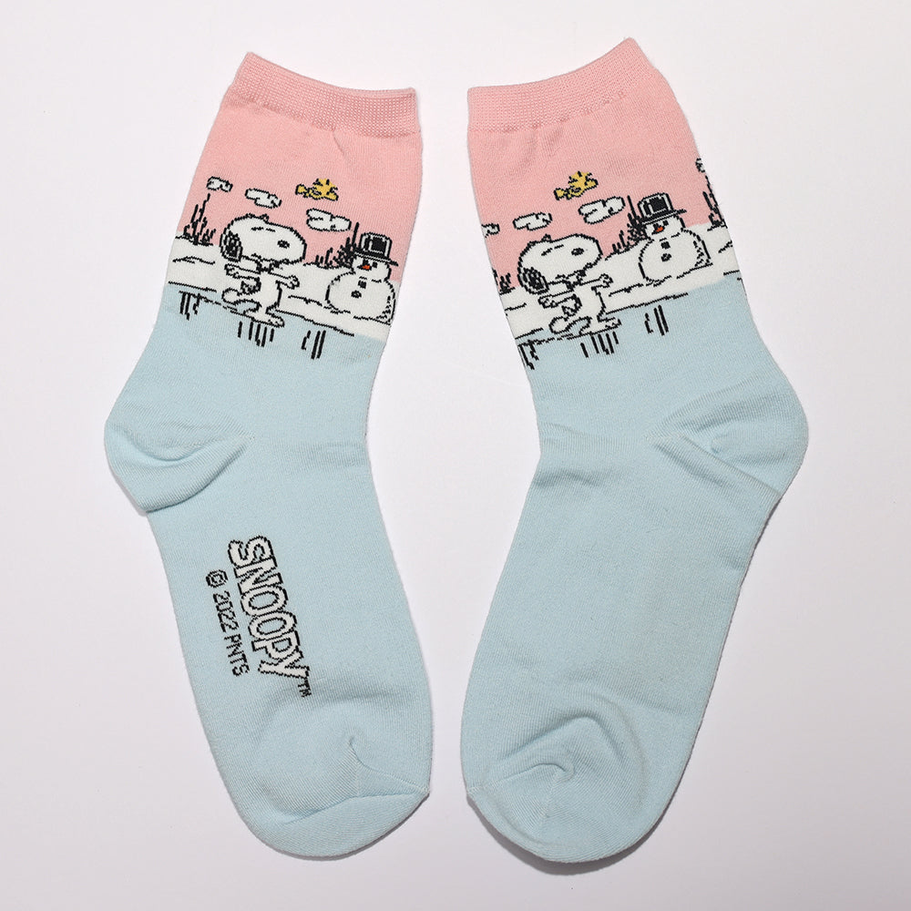 Snoopy characters Holiday Crew Socks